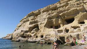 Matala Beach caves